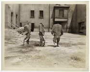 Lot of Five 10 x 8 Glossy Photos From The Three Stooges 1941 Films Dutiful but Dumb, Some More of Samoa & I'll Never Heil Again -- Very Good Condition